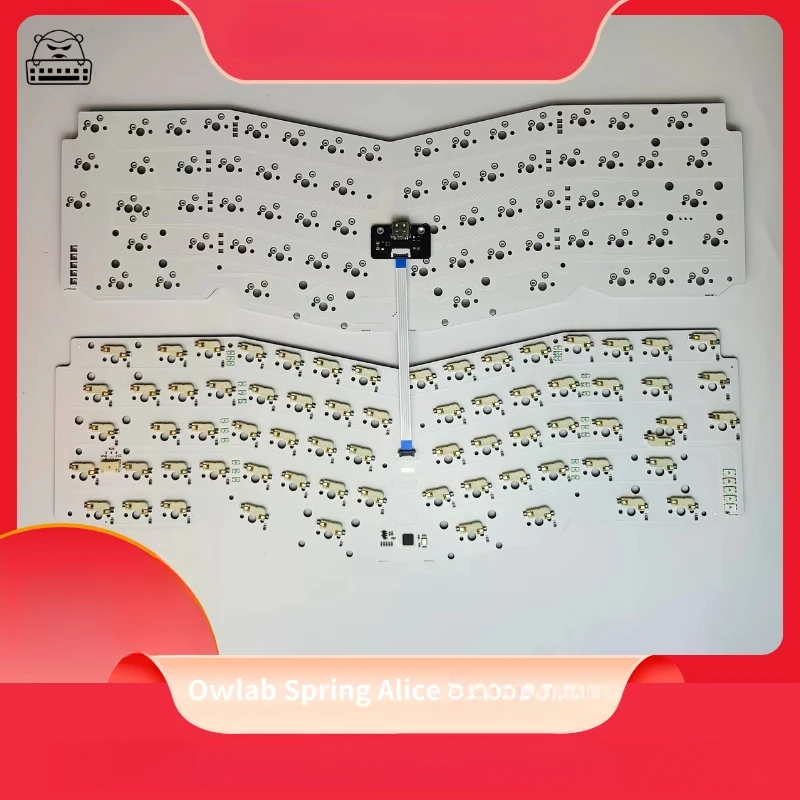 

Wired Hotswap PCB 1.6mm for owlab Spring Alice layout keyboard VIA remap