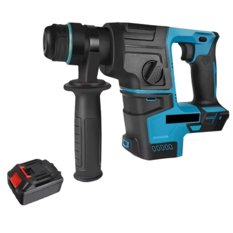 

4800ipm Brushless Cordless Electric Hammer Drill 800W Input Power Rotary Hammer Drilling Chiseling Tool for 18V Battery