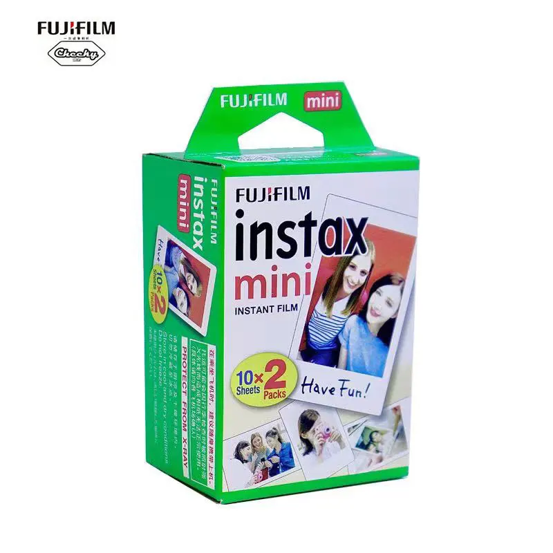 Fuji Fujifilm Instax Mini Film 8 9 Film 20 Sheets Mini White Instant Photo Paper for Camera Instax Mini7s 50s 90 Photo Paper