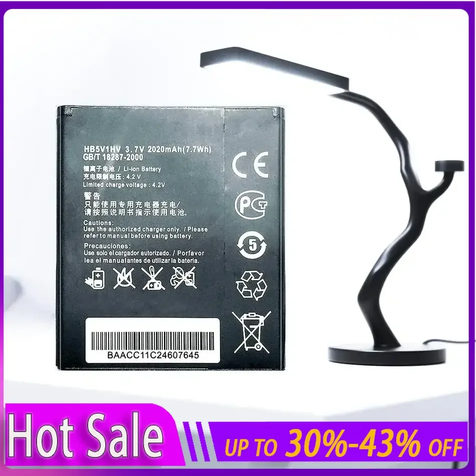 

Battery HB5V1HV HB5V1 2020Mah For Huawei Honor Bee Y541 Y5C Y300 Y300C Y500 Y511 T8833 U8833 W1-C00 G350