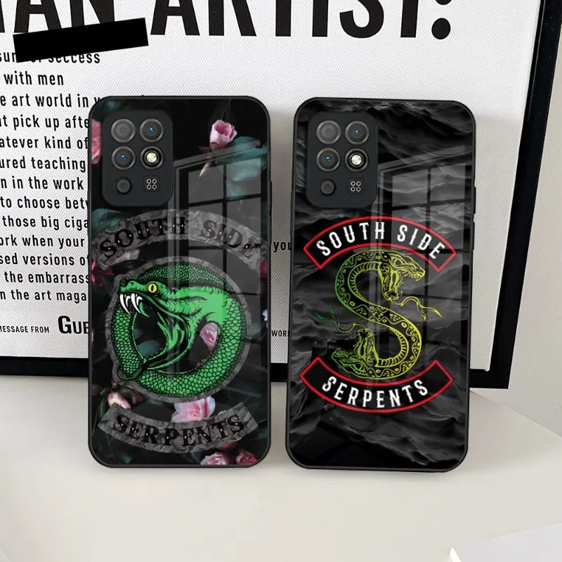 American TV Riverdale Southside Serpent Phone Case Glass For Huawei P30 P50 P40 P20 ProPlus Lite Mate 40Pro 30 20 Nove 9 8 7 Pro