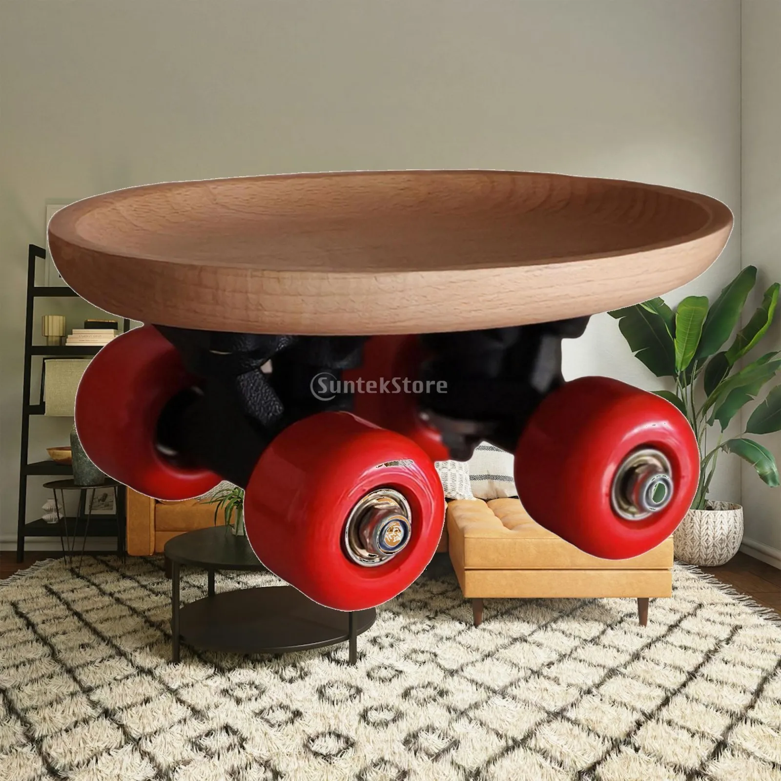 Nordischer Stil Rollbarer Aufbewahrungsbehälter Langlebiges Multifunktionales Desktop-Rolltablett für Moderne Arbeitsplätze
