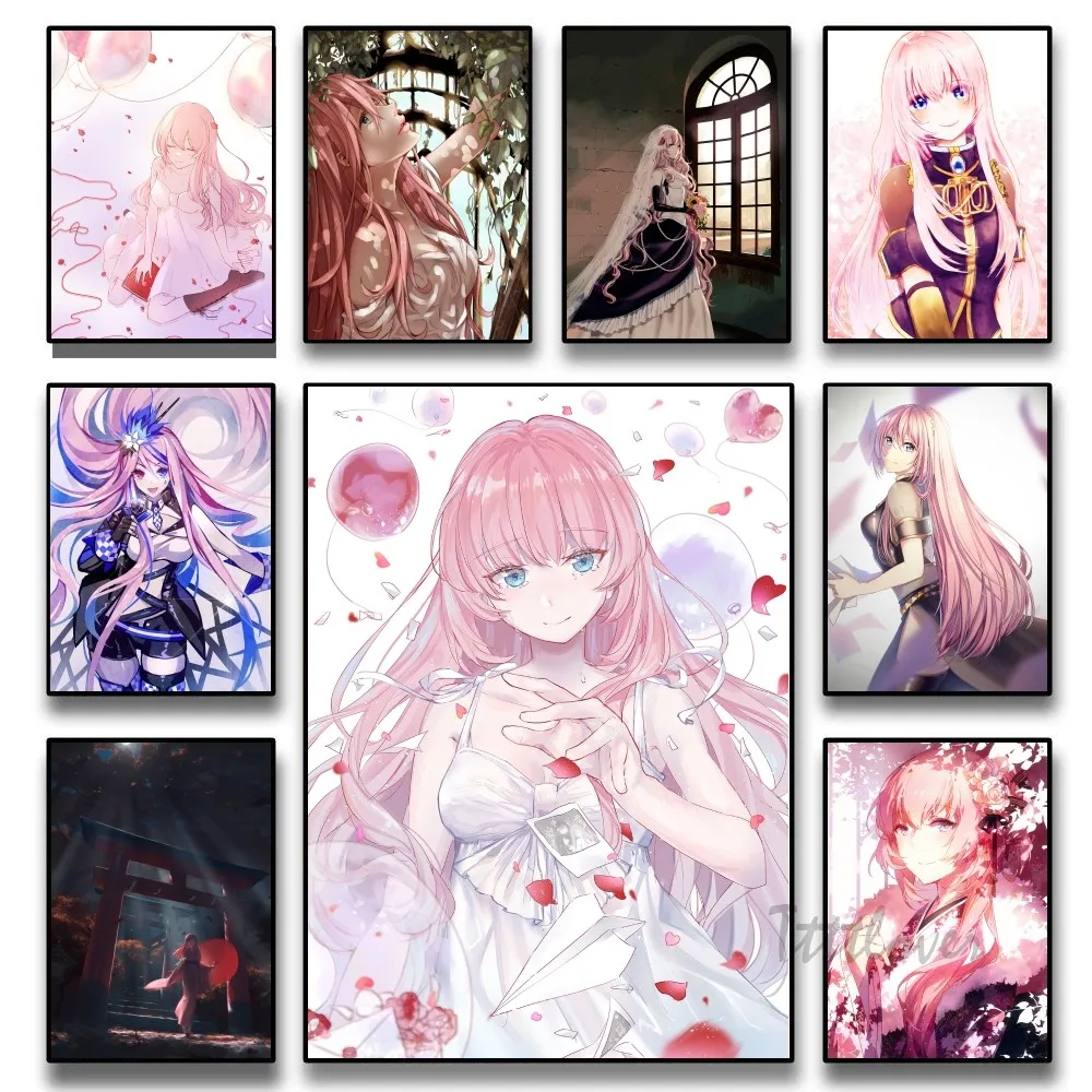 Original Anime Figure TOONIZE VOCALOID Megurine Luka Poster Stickers Art Wall Murals Decor Game Room Decor Gifts HD Painting