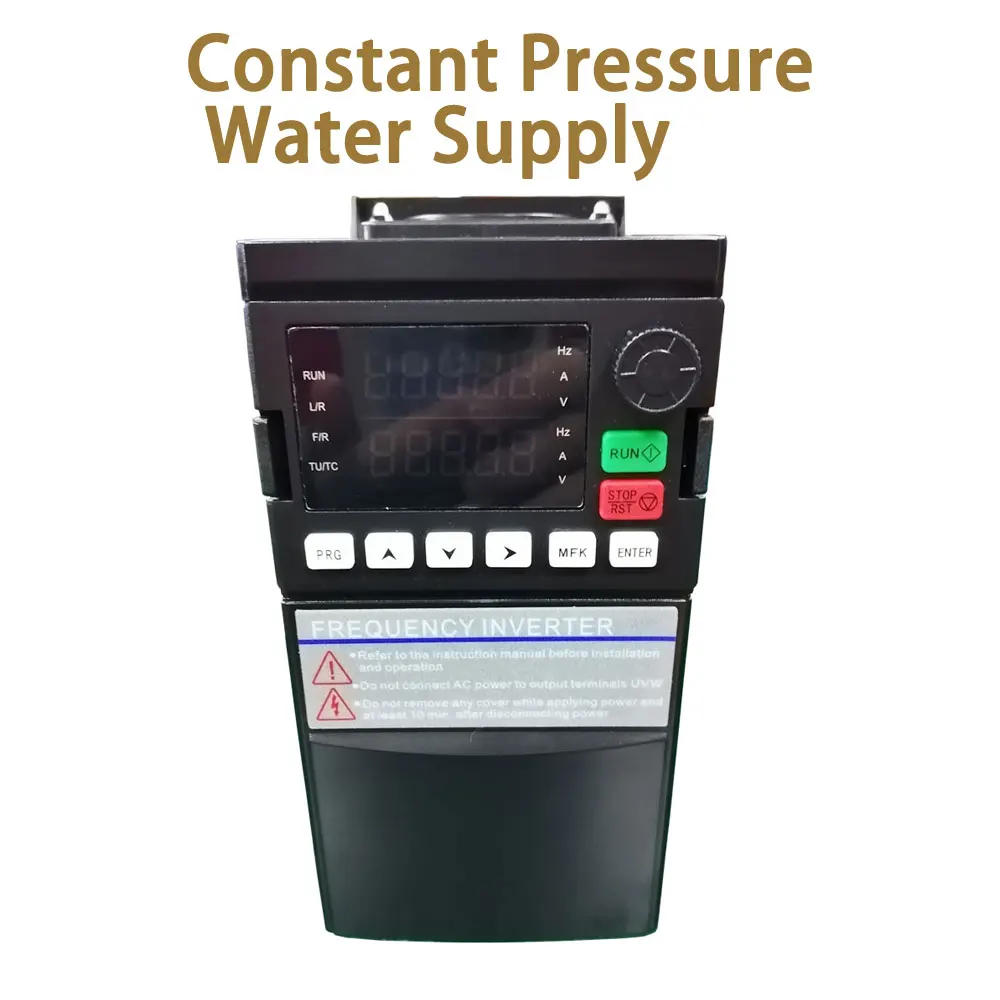 VFD Variable Frequency Drive Converter Constant Pressure Water Supply Inverter 220V 0.75/1.5KW/2.2KW Fan Motor Speed Controller