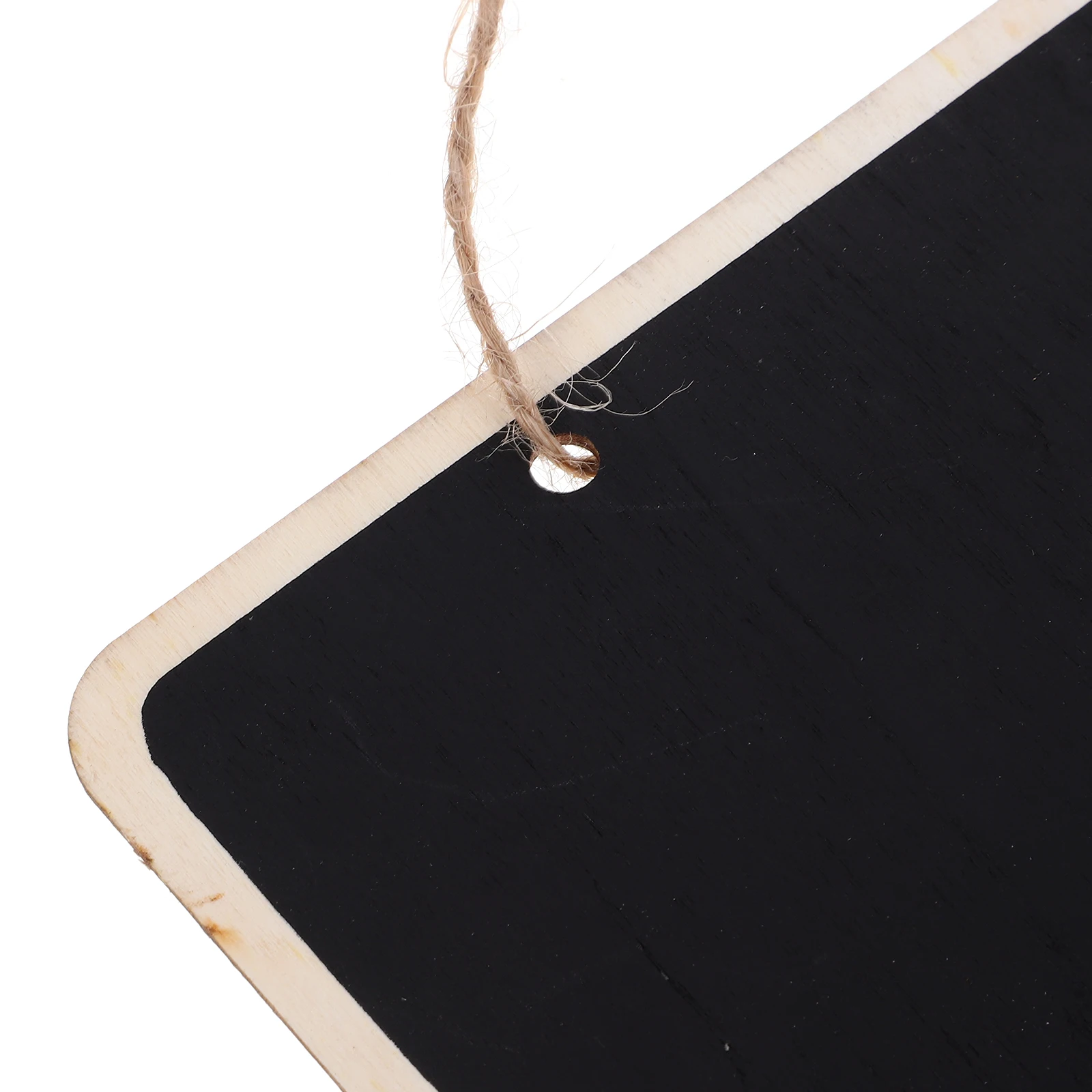 

4 pcs Hanging Mini Chalkboards Vintage Bamboo Decorative Garden Wedding Party Office Jute Twine Signs
