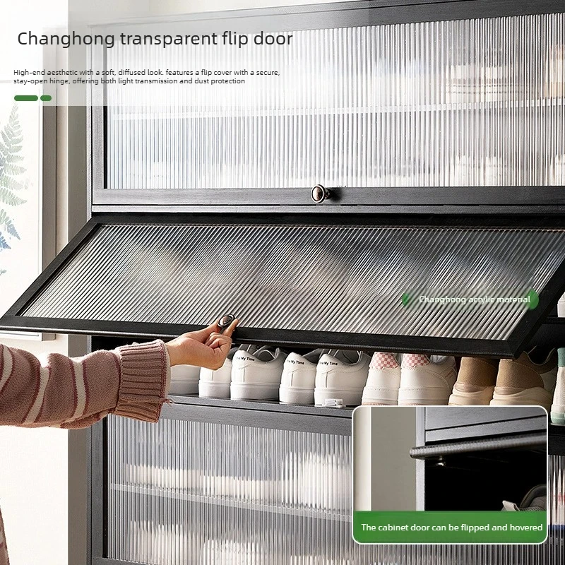 

Shoe Cabinet, Home Door Storage Cabinet, Integrated Wall Mounted Shoe Rack, Multi-layer Entrance Foyer, Popular High-end Item