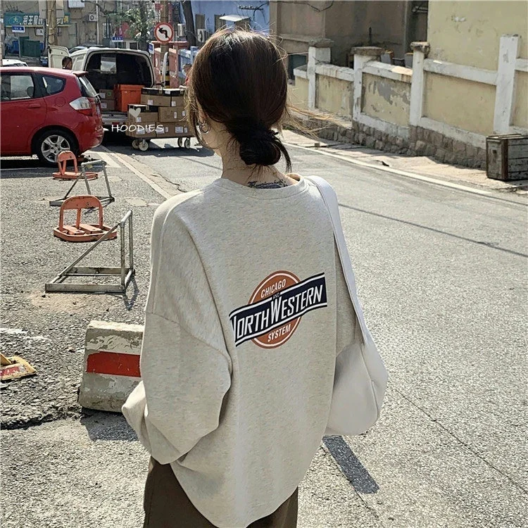 

Women's Loose Fit Thin Hoodie Fashionable Design Sensation Style Autumn 2026 New Retro Lazy Style Top Korean Version
