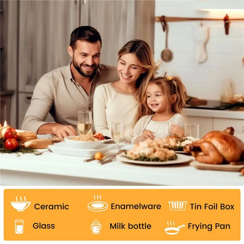 A38T-Heating Tray Home Silicone Warming Plate Foldable Food Table Heat Insulation Plate Grey US Plug