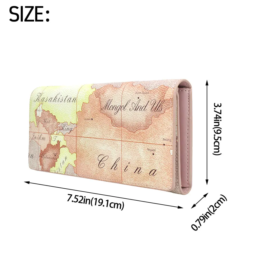 Vintage Women's Wallet Classic Long Leather Clutch Wallet Card Holder Coin Purse Men's Wallet