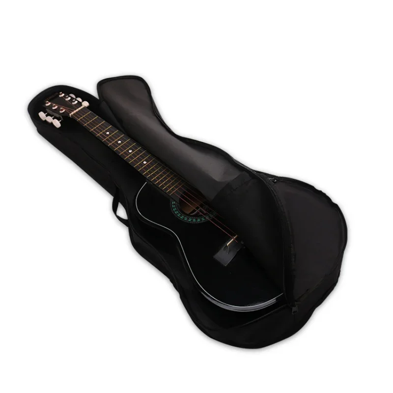 Borsa per chitarra in tessuto Oxford Tracolle doppie morbide per chitarra acustica imbottita Zaino impermeabile Borse per strumenti Custodia per