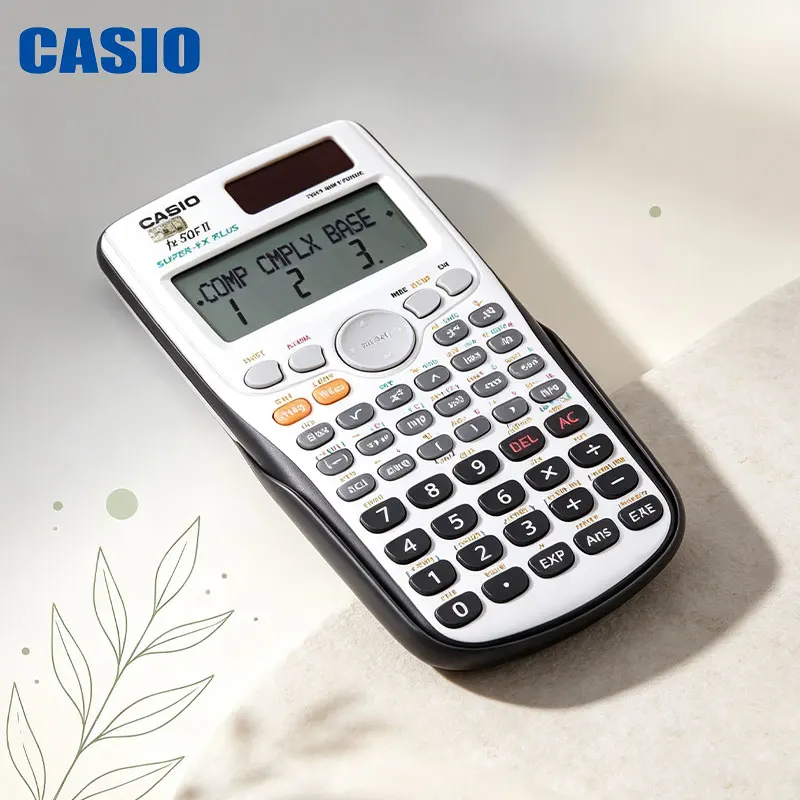 Casio FX-50F II/82ES-PLSA/DH-12/MX-120B Push-button scientific computer, business base conversion, calculus vector statistics