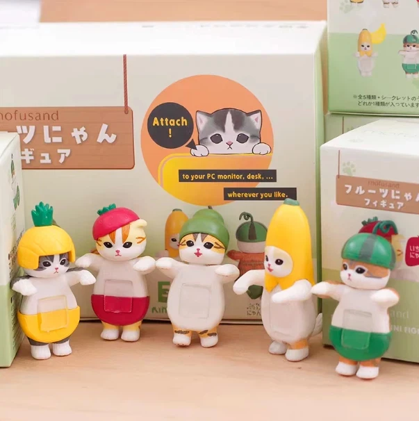 

В наличии: Коллекционная игрушка-сюрприз Mofusand Fruit Nyan Gachapon (Кот-ананас) в слепой коробке, кавайное украшение для рабочего стола, подарок-сюрприз