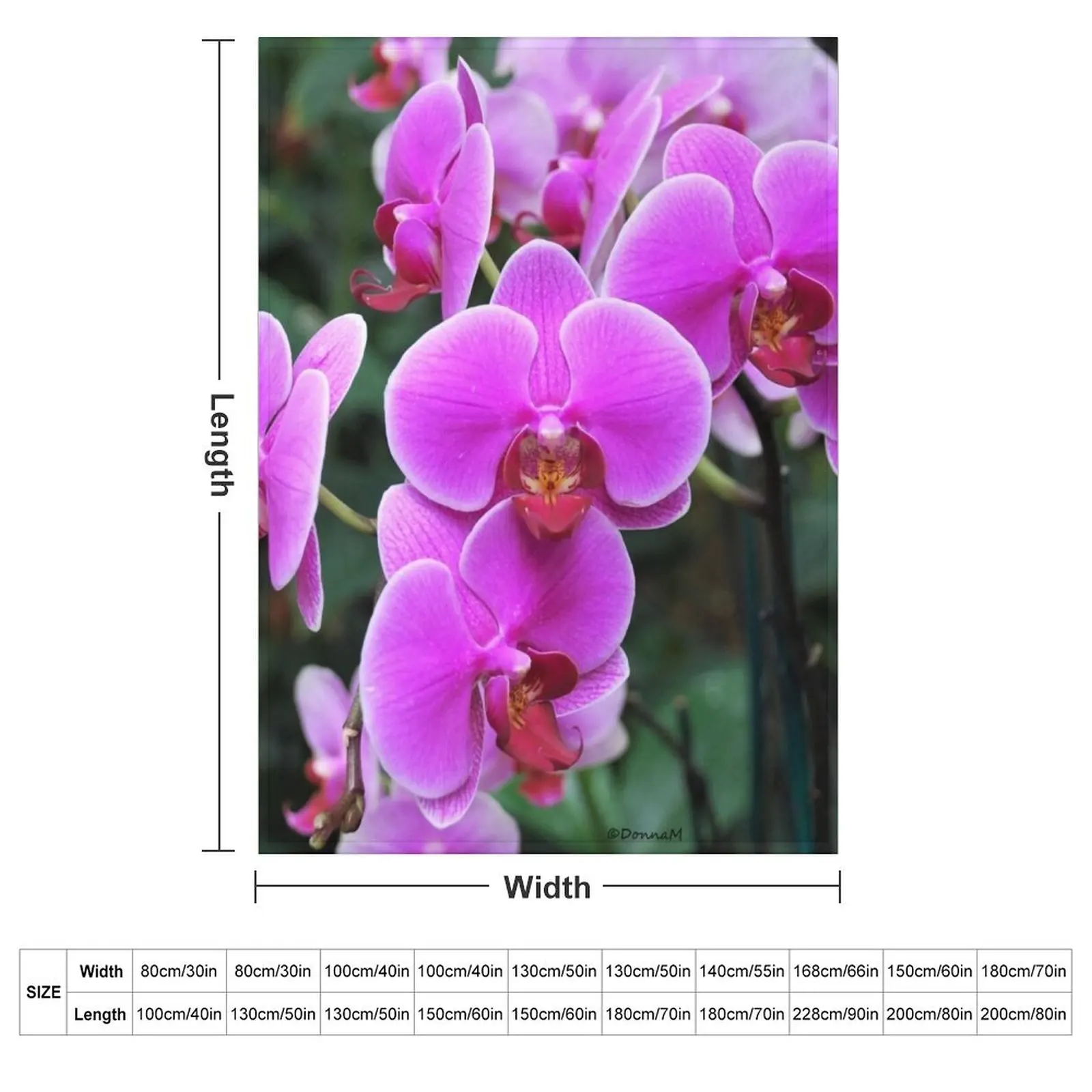 Opulent Orchid Throw Blanket christmas decoration Luxury Brand Designers halloween Blankets