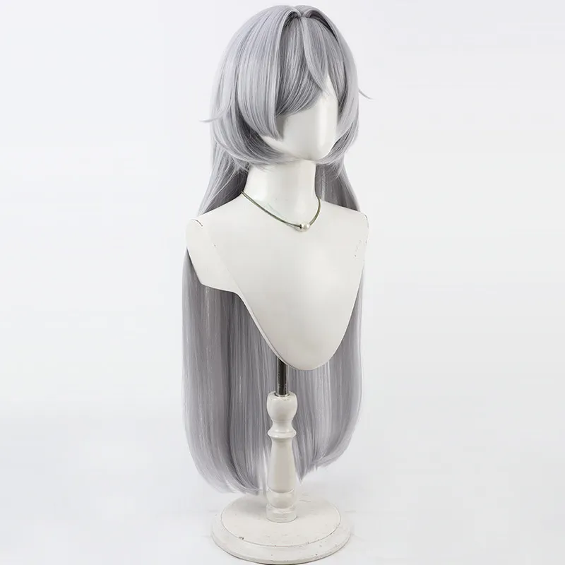 Juego Wuthering Waves Mornye Cosplay peluca Mornye gris pelo largo Cosplay para Comicon fiesta adultos mujeres hombres