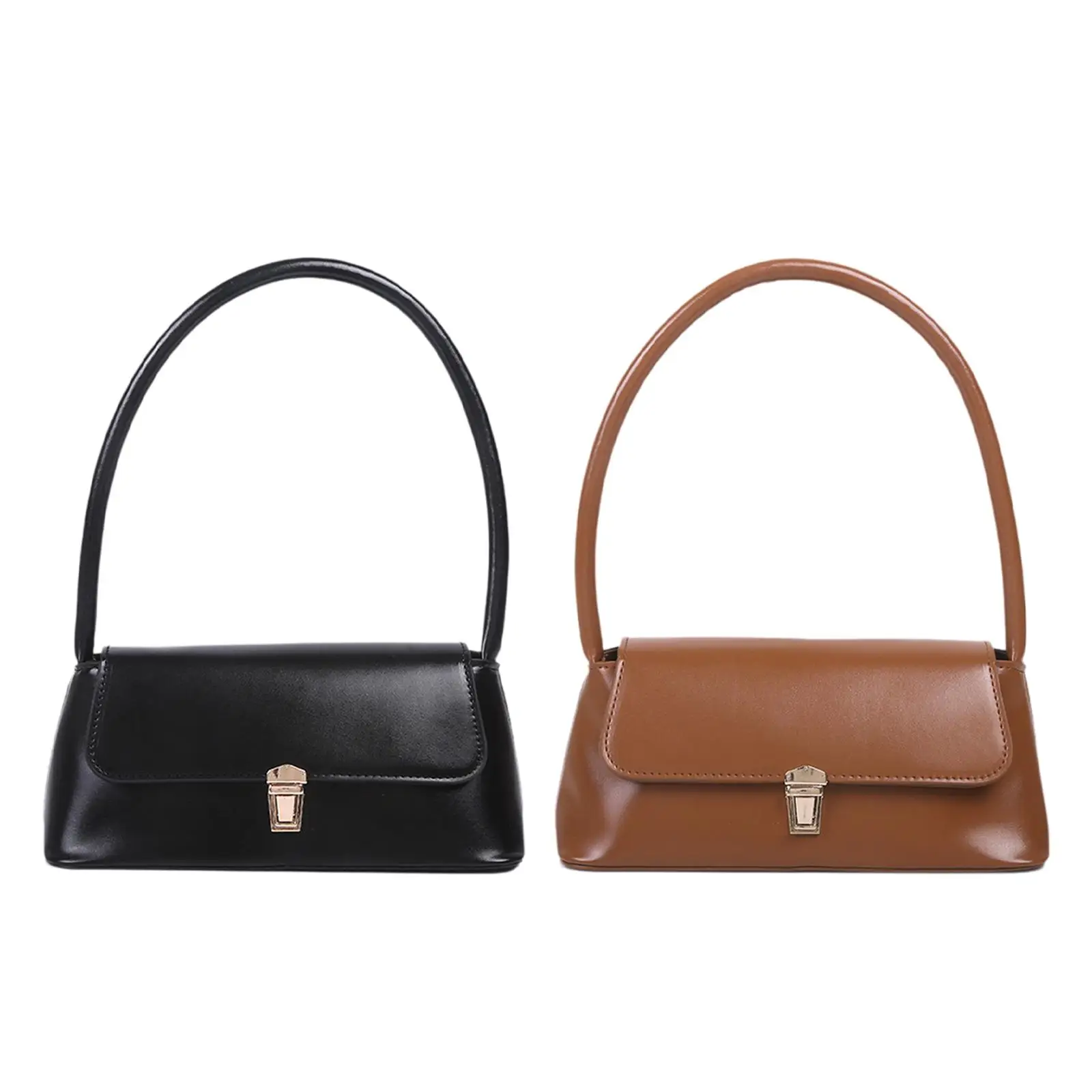 Women Shoulder Bag PU Leather Handbag Casual Stylish Crossbody Purse Lightweight Travel Shopping Bag for Ladies Daily Work
