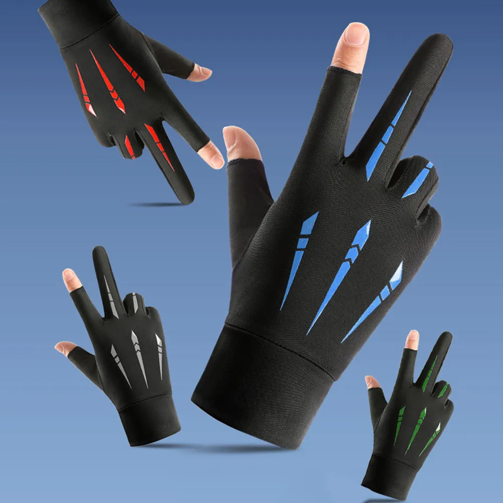 

1Pair Fitness Gloves Anti-Sweat Wear-Resistant Riding Gloves Breathable Convenient Outdoor Cycling Fishing Protective Gear