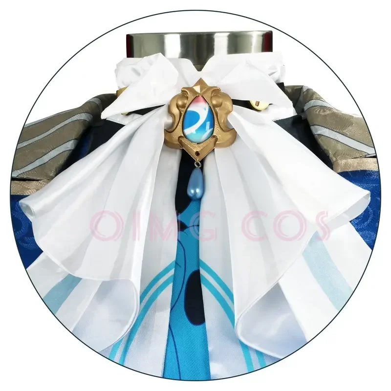 SN66 Genshin Impact Neuvillette Cosplay Costume Adult Carnival Uniform Wig Anime Halloween Party Costumes Masquerade Women GW&C@