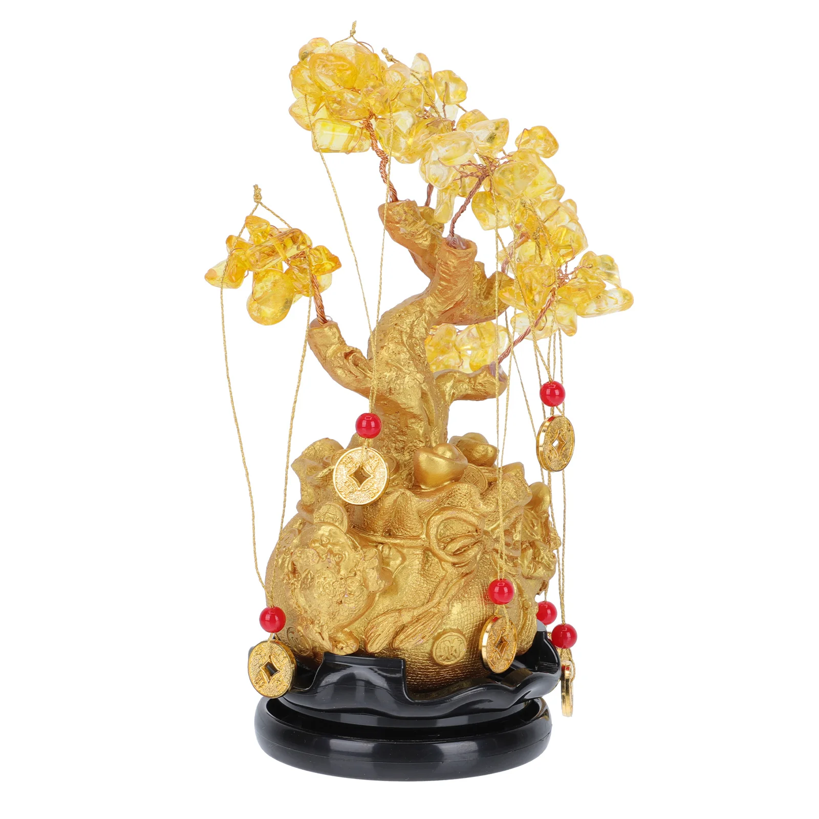 Indoor Plant Decor for Home Citrine Lucky Tree Money Desktop Ornament Office Plants