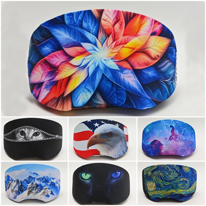 

Sports Goggles Glasses Cloth–2025High Elastic Scratch-Resistant Wipable glasses Cute Animal Patterns or snow Ideal Festival Gift