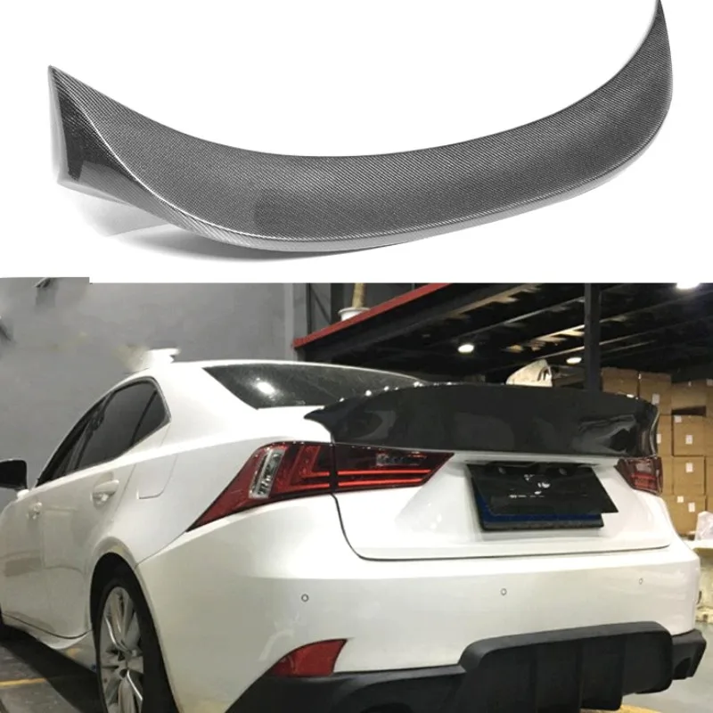 Untuk Lexus IS Seri Mobil Spoiler Sayap PU Bahan IS200t IS250 IS300 IS350 Ekor Sirip Bagasi Refit Aksesoris M4 Gaya 2012-2018