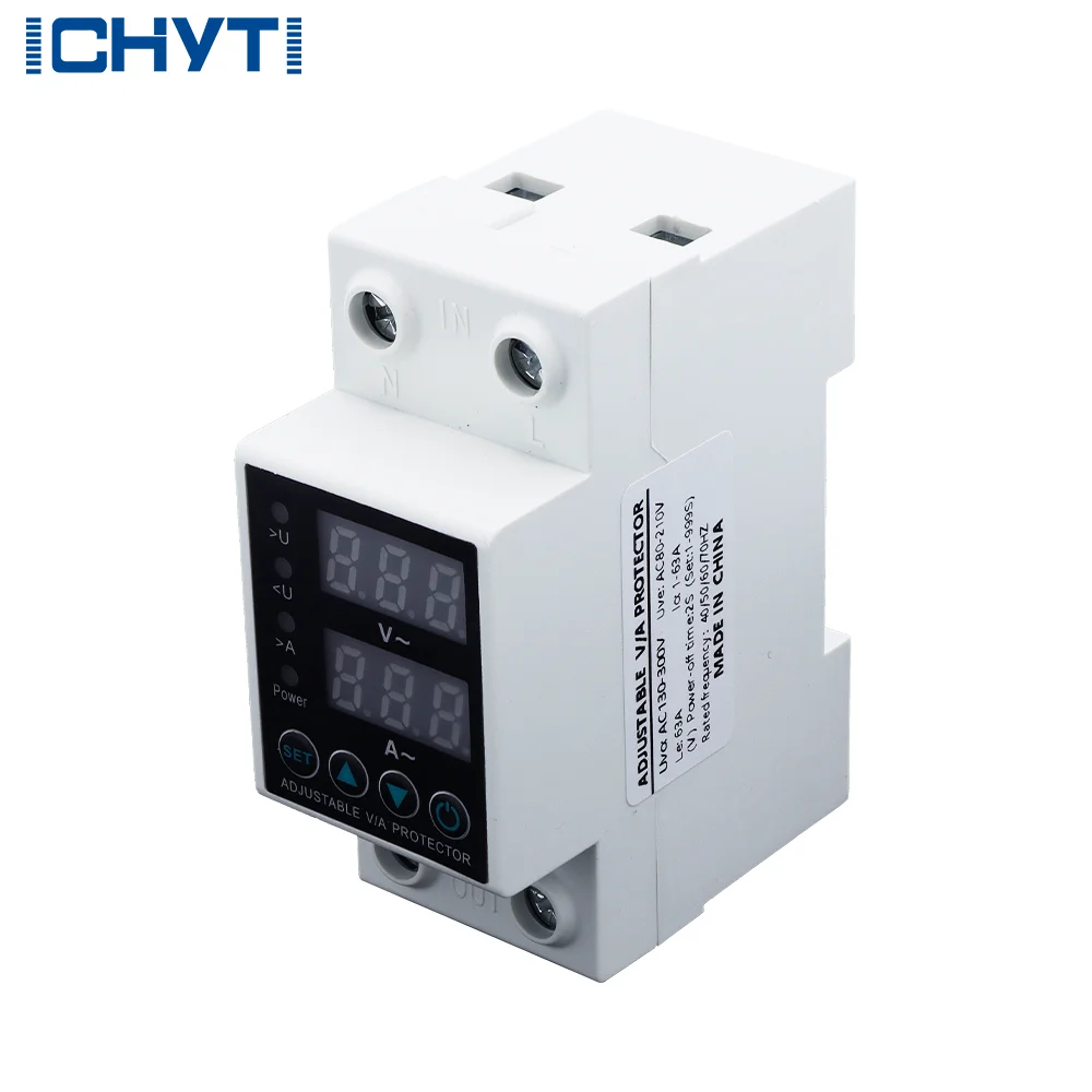 10 قطعة للاستخدام المنزلي شاشة مزدوجة أوتوماتيكية 2 قطب 220 فولت حامي الجهد الزائد والتحت #4