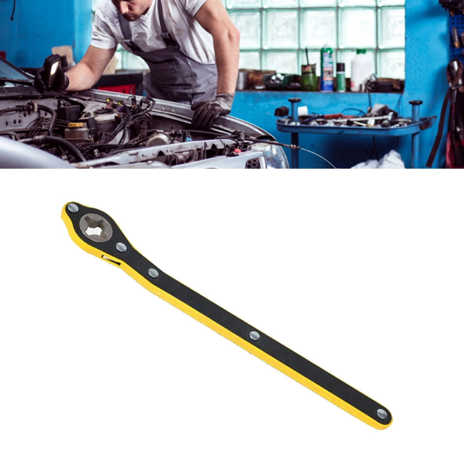 Labor Saving Jack Wrench Jack Ratchet Wrench Ratchet Spanner Metal Labor Saving Strong  Rocker Design Jack Ratchet Wrench