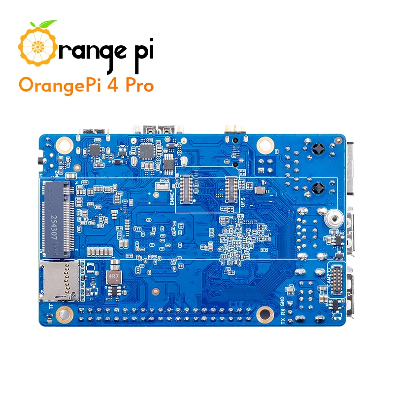 AvaCoreOrange Pi 4 Pro 4GB LPDDR5 RAM Single Board Computer, Gigabit ,3 Tops NPU, M.2 M-Key Slot, Dual Camera MIPI CSI SBC, Mini