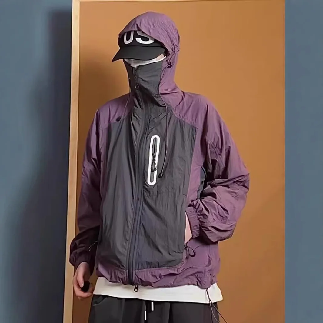 

Лидер продаж 2026, весенние походные куртки, мужские ветрозащитные, высококачественные, дышащие, удобные для альпинизма, кемпинга, улицы с капюшоном