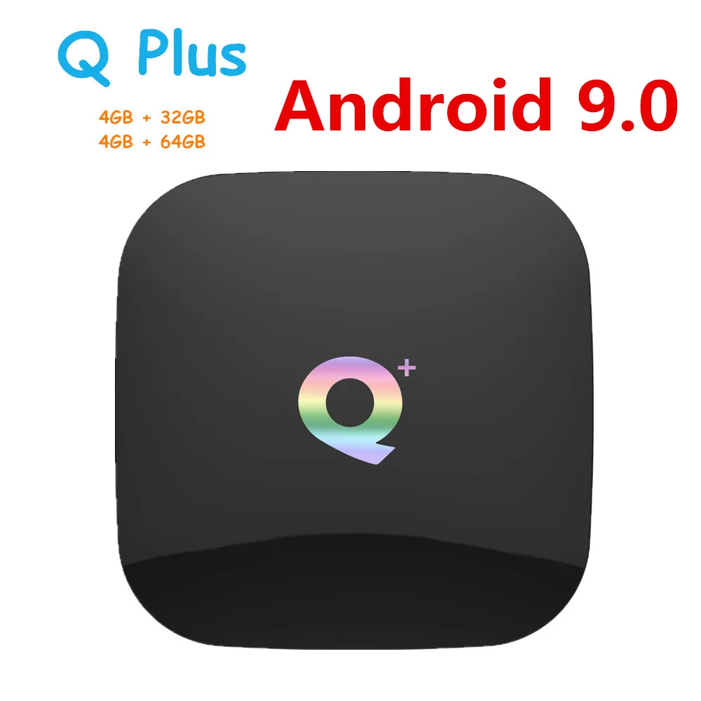 Q Plus TV 박스 안드로이드 9.0, 스마트 Allwinner H6 쿼드 코어 4GB 32GB 64GB USB3.0 6K 2.4GHz Wifi Google Playstore