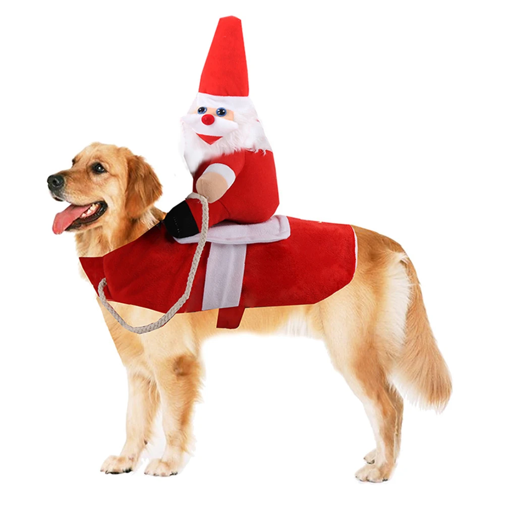 Dog Costumes Pet Costume Pet Halloween Christmas Suit Cowboy  Style Santa Claus Christmas Pet Dogs Outfits For Festival