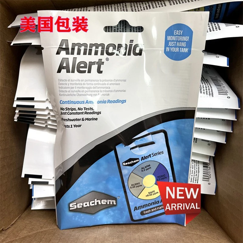 

Тестирование воды Seachem PH Alert, Оповещение об аммиаке, NH3