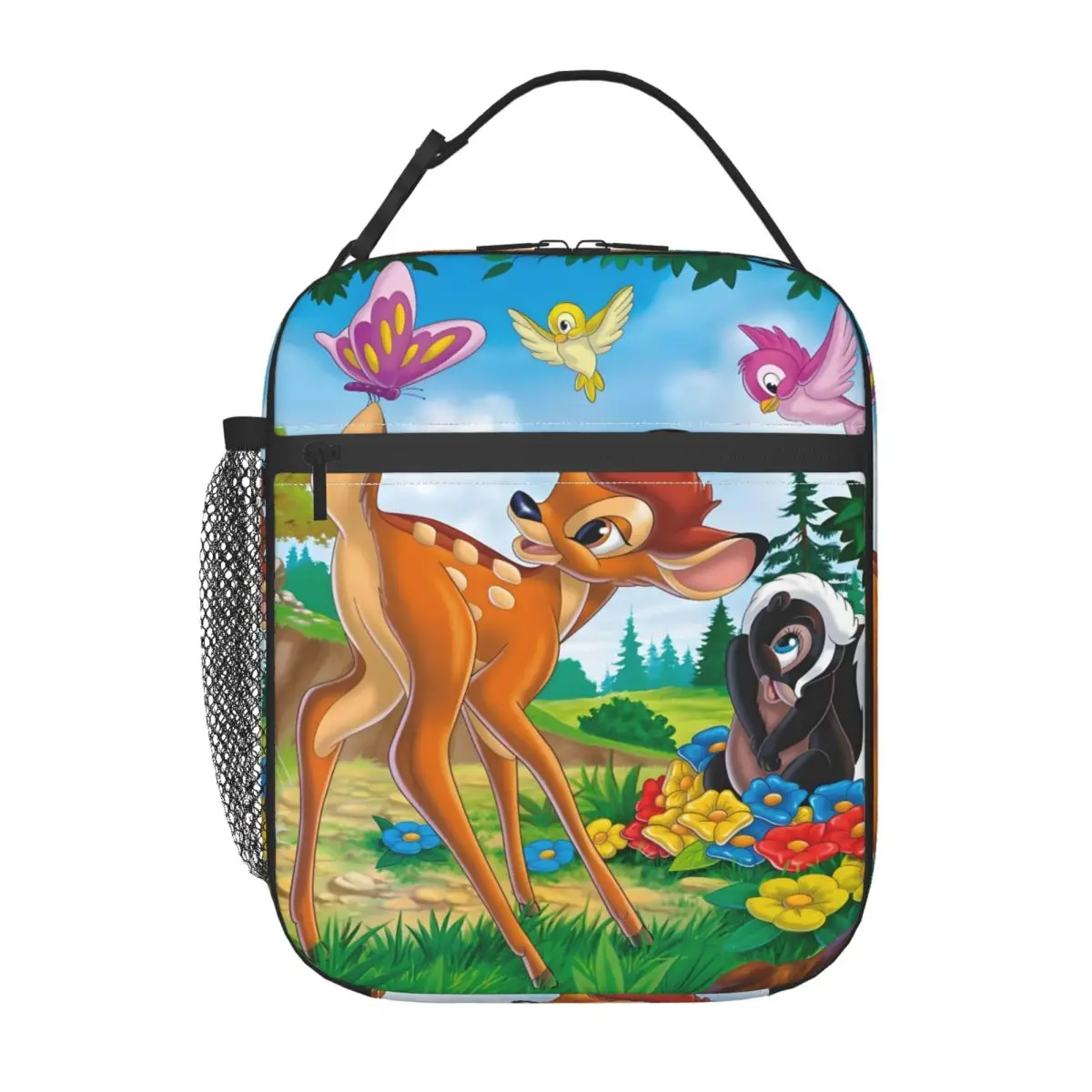 

Custom Bambi New Cartoons Hot Lunch Bag Cooler Thermal Insulated Lunch Box for Work Office Picnic Food Portable Tote Bags