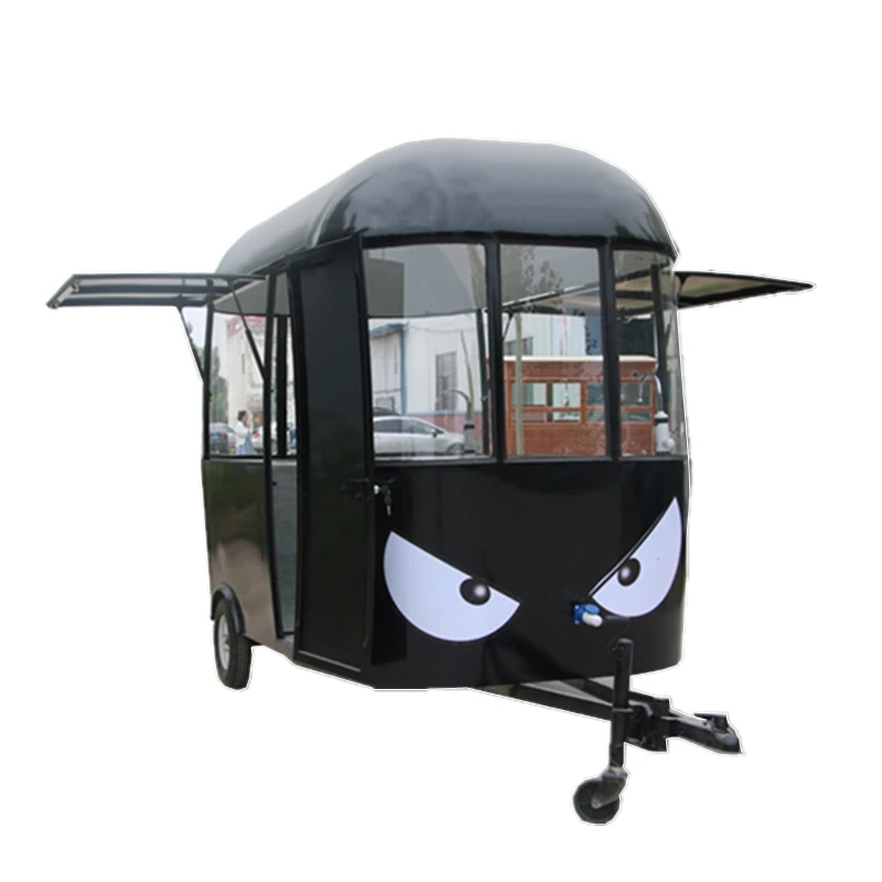 Size Customized Concession Food Trailers Bubble Tea Carts Food truck Donut Trailer Kiosk For Sale