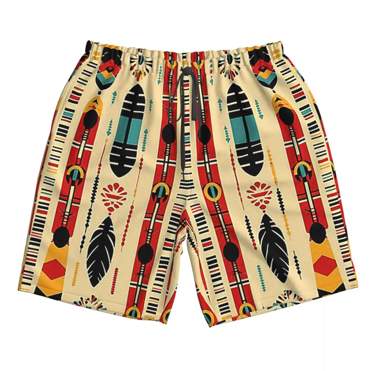 

Tribal Patterns 2 Trunks Beach Board Shorts Casual Quick Dry Swimming Summer Men Pants