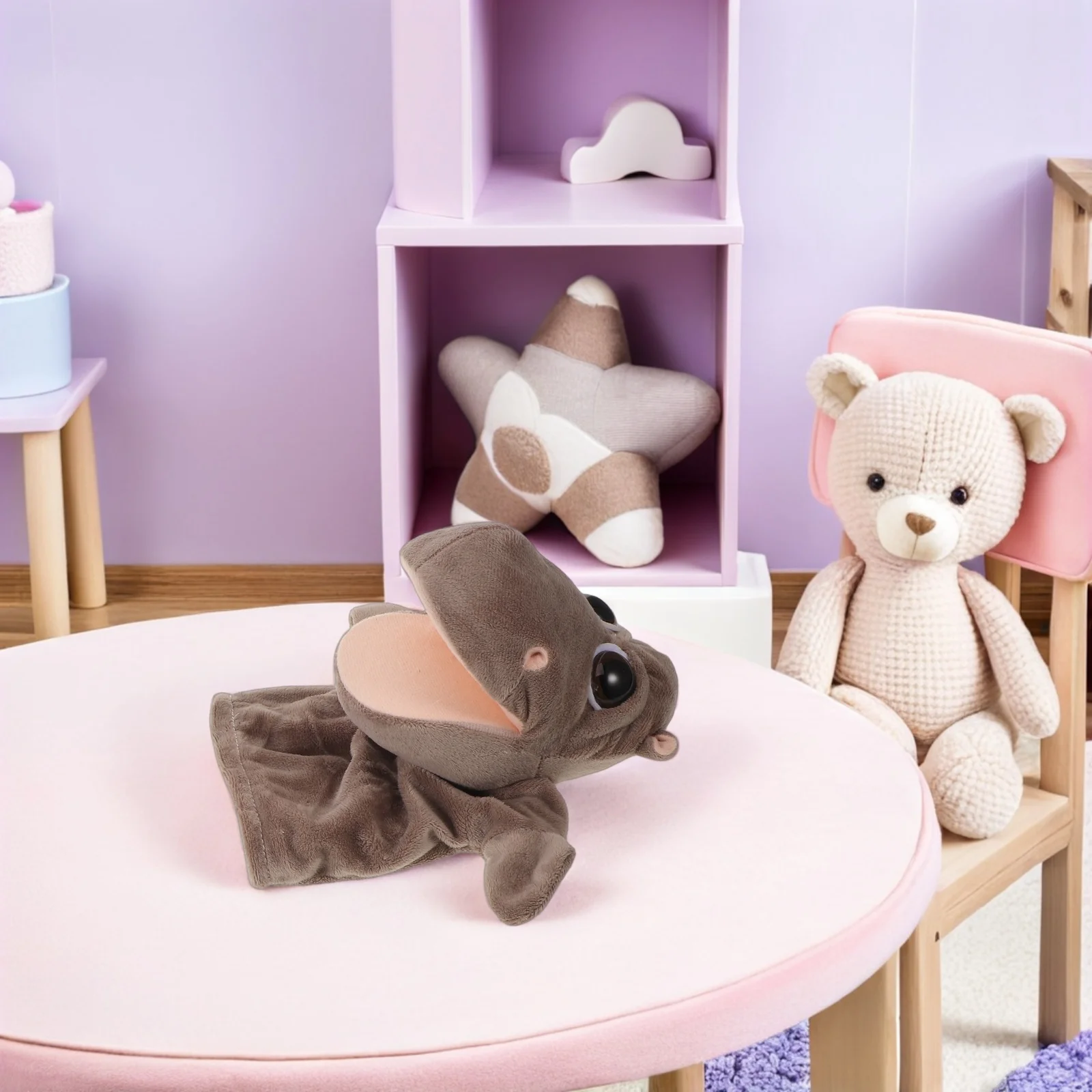 2 stuks zachte simulatie dierenhandpoppen voor kinderen interactieve ouder-kind communicatie roltijd bedtijd avonturen