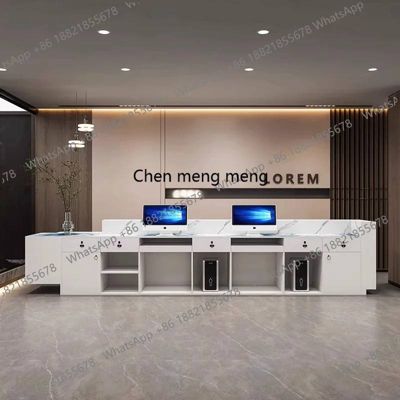 

Z10Hotel Long Reception Desks Design Aesthetic Company Executive Reception Desks Welcome Best Comptoire Accueil