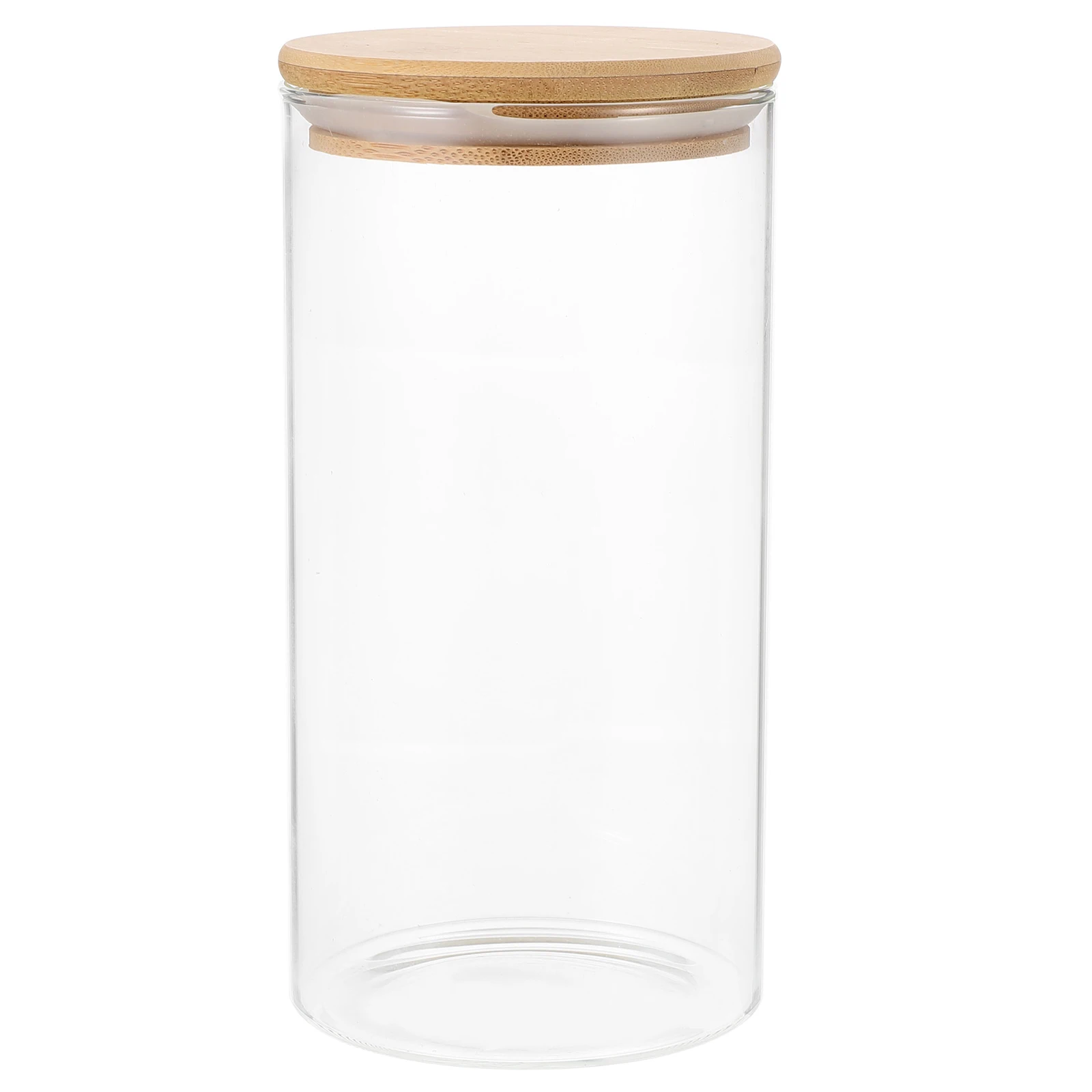 

Glass Storage Jars 10x20cm Airtight Containers Dry Nuts Food Kitchen Bottle Clear Reusable Sealed Practical