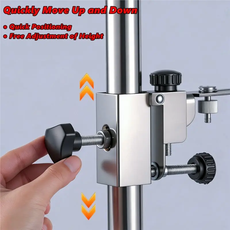 AB41-Heavy-Duty Adjustable Ceiling Leveling Bracket With Pivoting L-Shape Base Wall Ceiling Mounted Tool