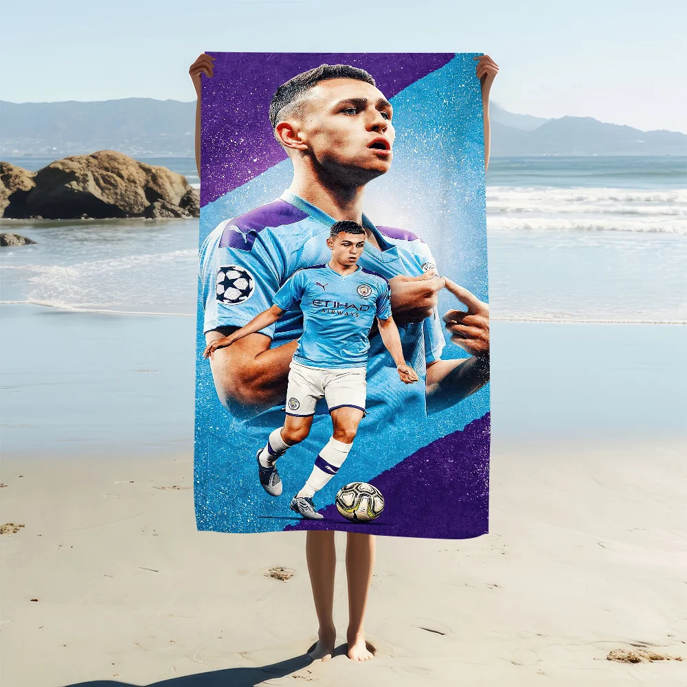 Football Star P-Phil F-Foden 47 Towel Beach Quick Dry Soft Pool Towels Gift for Travel Gym Shower Camping sports