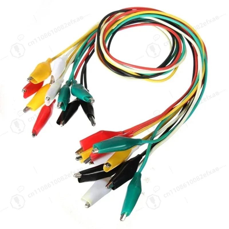 10-100pcs 50cm Alligator Clips Double-ended Clips Crocodile Cable Alligator Jumper Wire Test Leads Alligator Clips