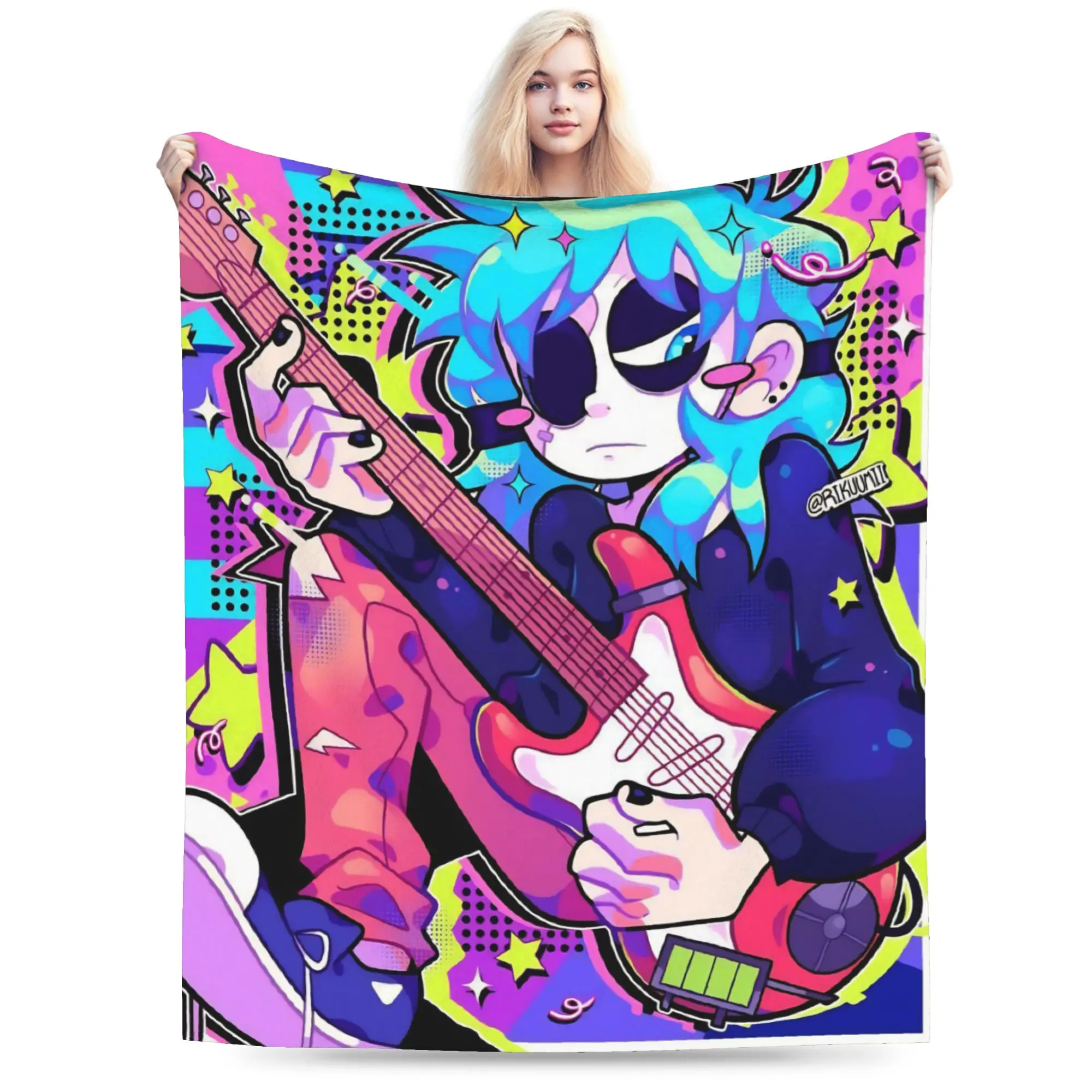 New  Sally Face Sal Fisher Indie Blankets Super Soft Coral Fleece Plush  Cozy Throw Blanket Machine Washable