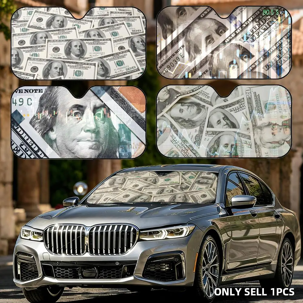 

Солнцезащитный козырек Dollar Sun Visor, складной, универсальный, для лобового стекла автомобиля, защита от УФ-излучения, теплоизоляция, складная накидка