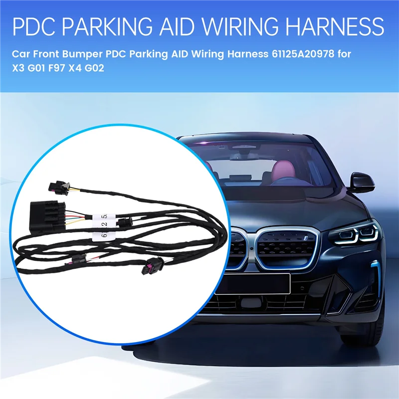 

ABXN-Car Front Bumper PDC Parking AID Wiring Harness 61125A20978 For BMW X3 G01 F97 X4 G02