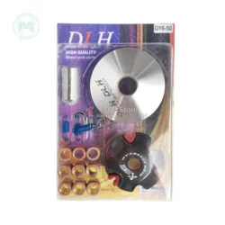 DLH GY6 50cc -14mm Variator Kit Front Clutch Drive Pulley with Roller Weights For Honda139QMB 139QMA GY650 DIO50 AF18 AF28 ZX34