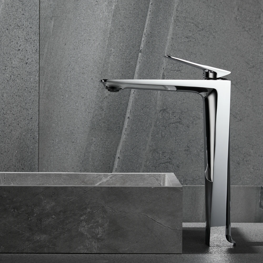 

foshan taps tall basin mixer bathroom faucet for vessel sink