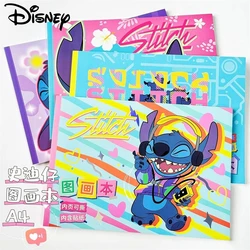 Disney Stitch A4 Drawing Book Lilo & Stitch Cartoon Cute High-Value Notebook Draft Children Painting Tools Student Stationery