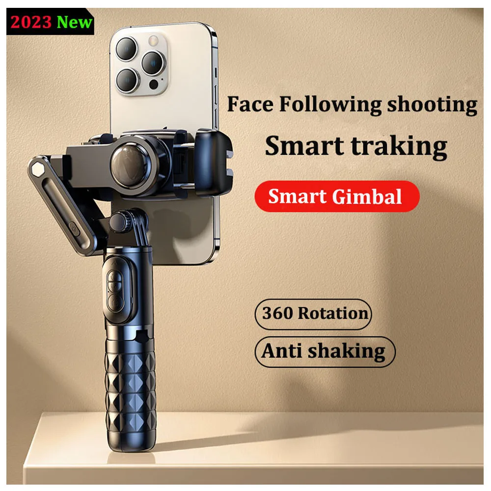 Smart Handheld Gimbal 360 Rotation Face Following shooting Smartphone Stabilizer Tripod Gimbal for Xiaomi iPhone Samsung Sony