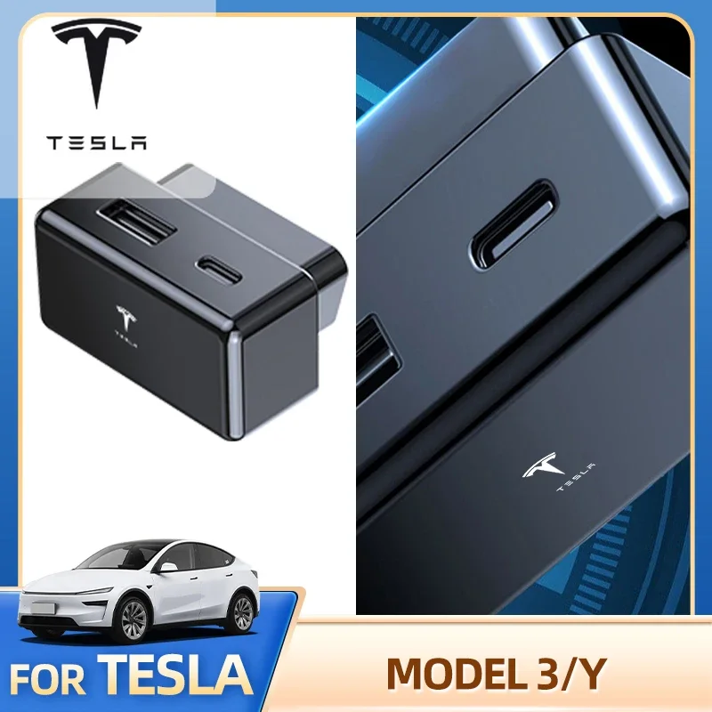 

Для Tesla Model 3 Model Y, специальная автомобильная универсальная розетка для зарядного устройства OBD, инструменты для мобильных телефонов, преобразование быстрой зарядки, автомобильная наклейка Plu