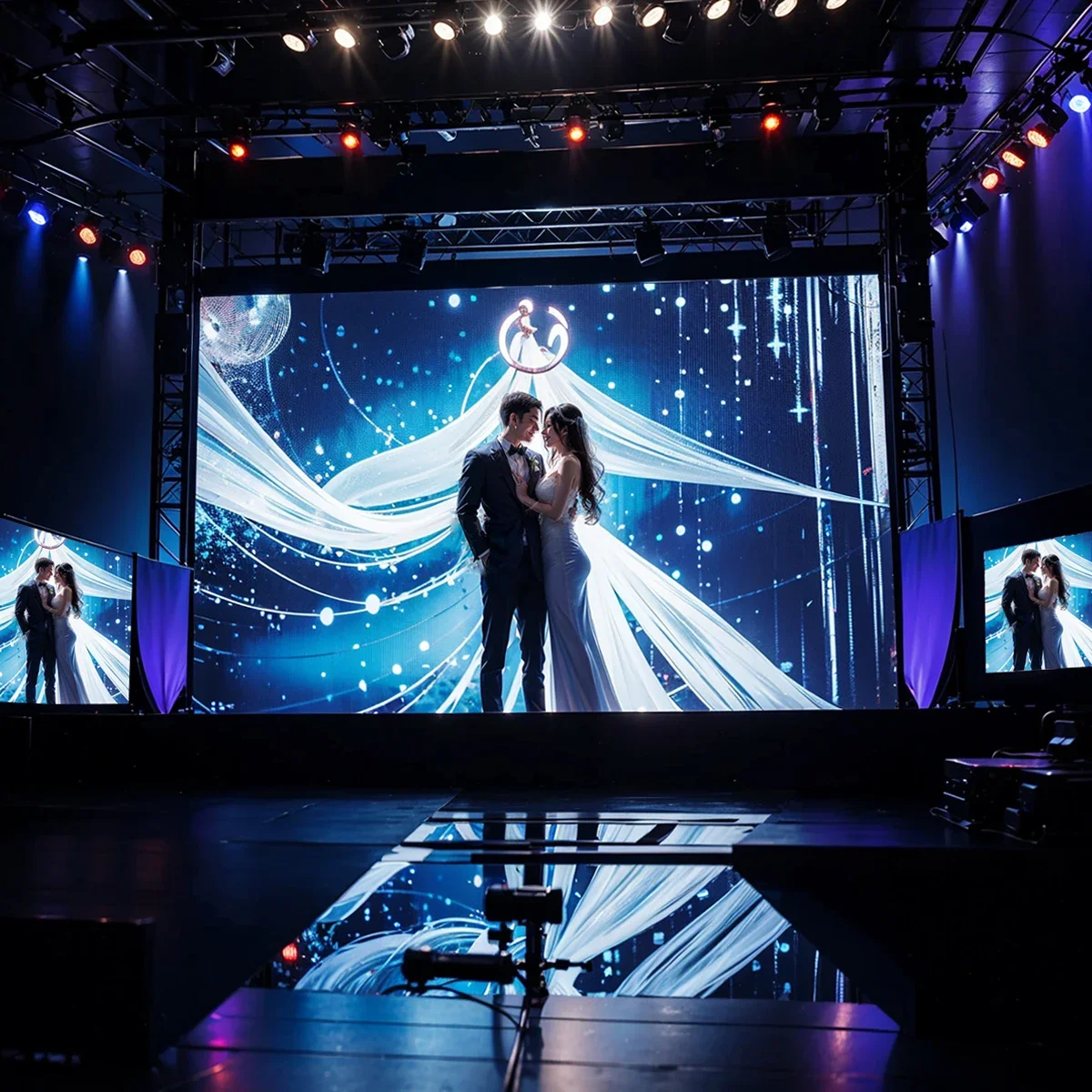 High Resolution LED Video Wall Outdoor Indoor Portable Rental Display Screen For Wedding Church Stage Events