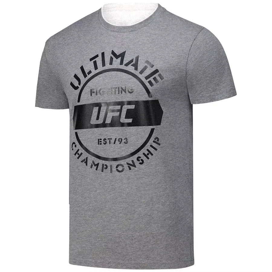 2025 جديد تنفس الملاكمة القتالية نمط للجنسين Sportiqe رمادي Ufc في نهاية المطاف القتال بطولة ناقلات قمم تي شيرت #2
